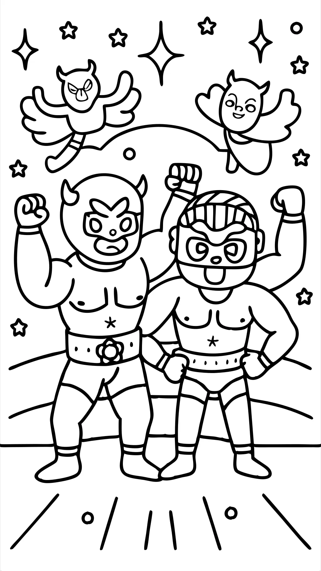 Páginas de color de lucha libre